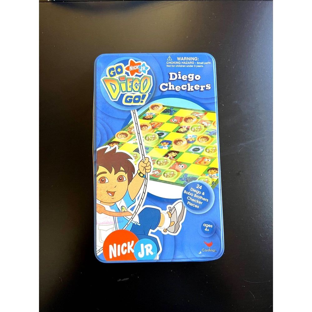 Board Game Diego Checkers in Tin Nick Jr